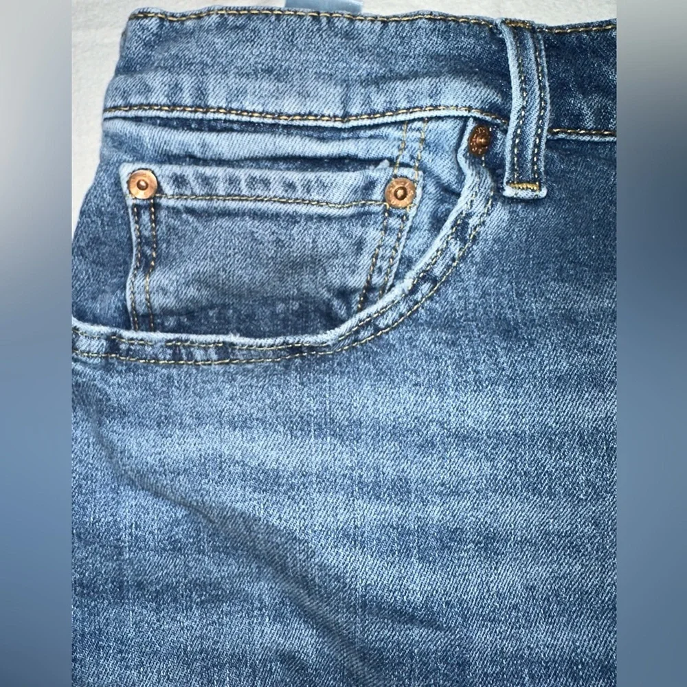 44 - Levi's 412 Distressed Blue Jean Shorts Jorts Men’s Slim Fit Size 44 - Picture 5 of 11